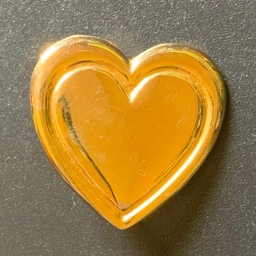 1990'S VARIETY CLUB GOLD TONE HEART SHAPED PIN, BROOCH, MOTHER'S DAY GIFT IDEA